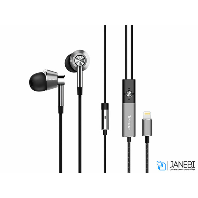 هدفون لایتنینگ 3 درایور داخل گوش لایتنینگ وان مور 1More Triple Driver Lightning In-Ear 1001L Headphones