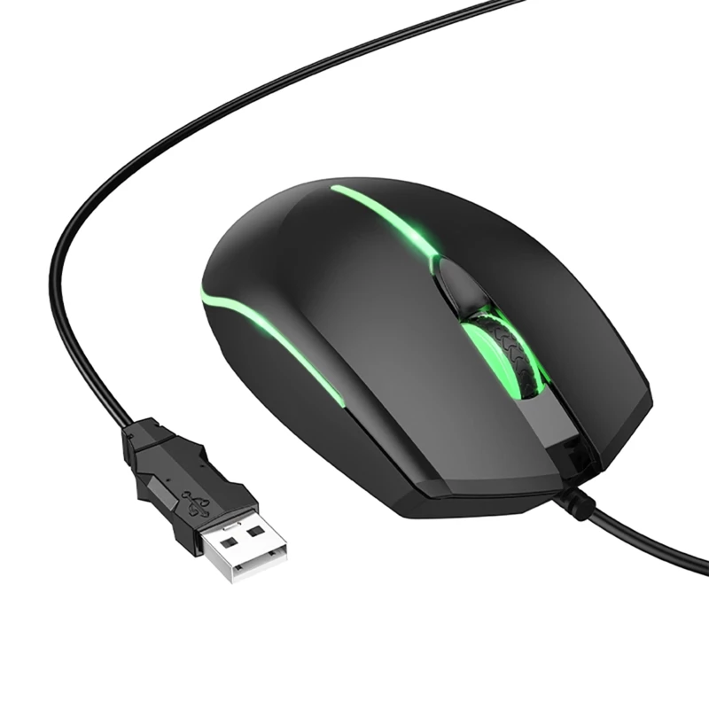 ماوس گیمینگ سیمی هوکو Hoco مدل GM37 با نورپردازی RGB