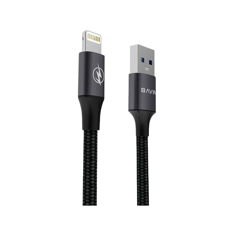 کابل شارژ سریع لایتنینگ نیم متری باوین Bavin Usb cable Iphone 2.4A CB201