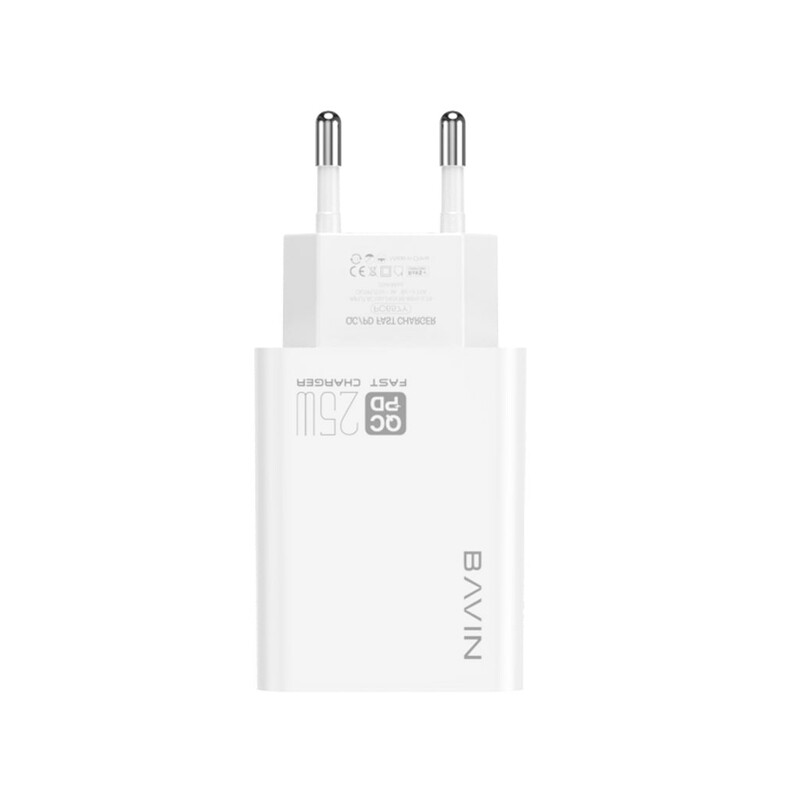شارژر دیواری سریع تایپ‌سی باوین Bavin 20W Fast Charger PC657Y