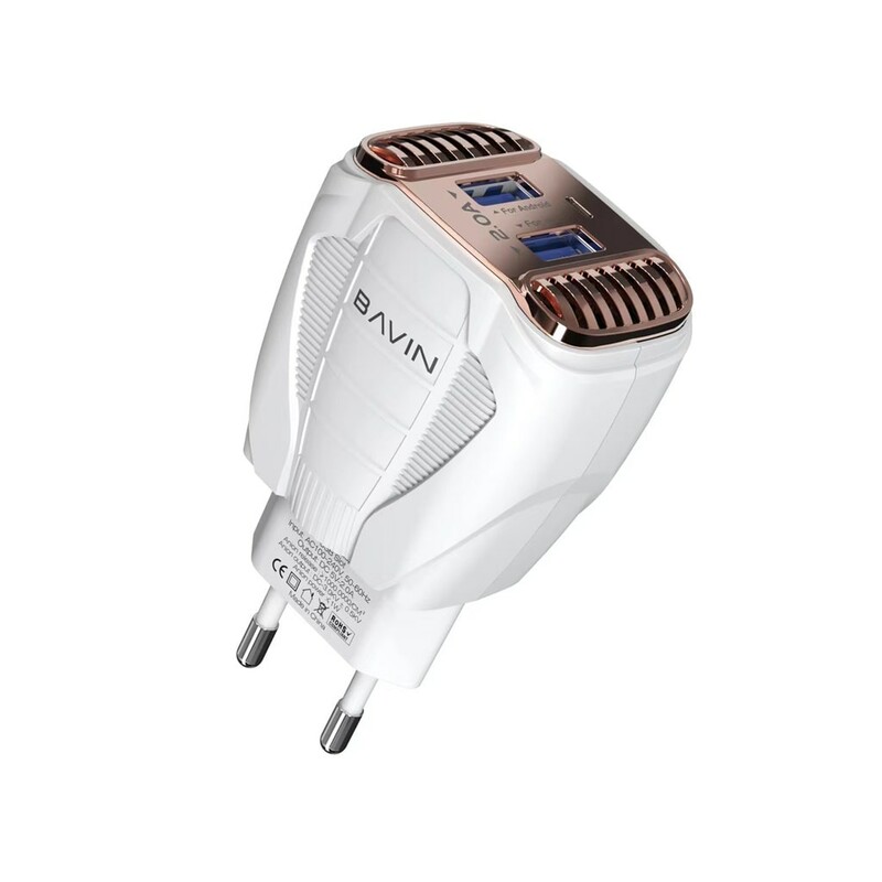 شارژر دیواری و تصفیه‌کننده هوا یواس‌بی باوین BAVIN Dual USB Air Purifier Charger PC272Y