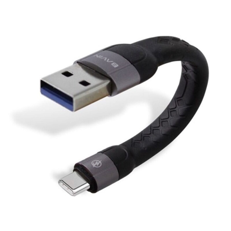 کابل شارژ تایپ سی کوتاه باوین Bavin CB-192T Type-C Cable 12CM