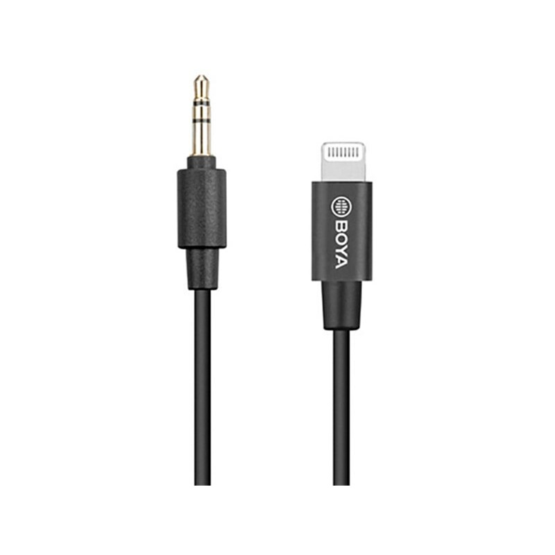 کابل تبدیل بویا BOYA BY-K1 3.5mm TRS Male to Lightning Adapter Cable