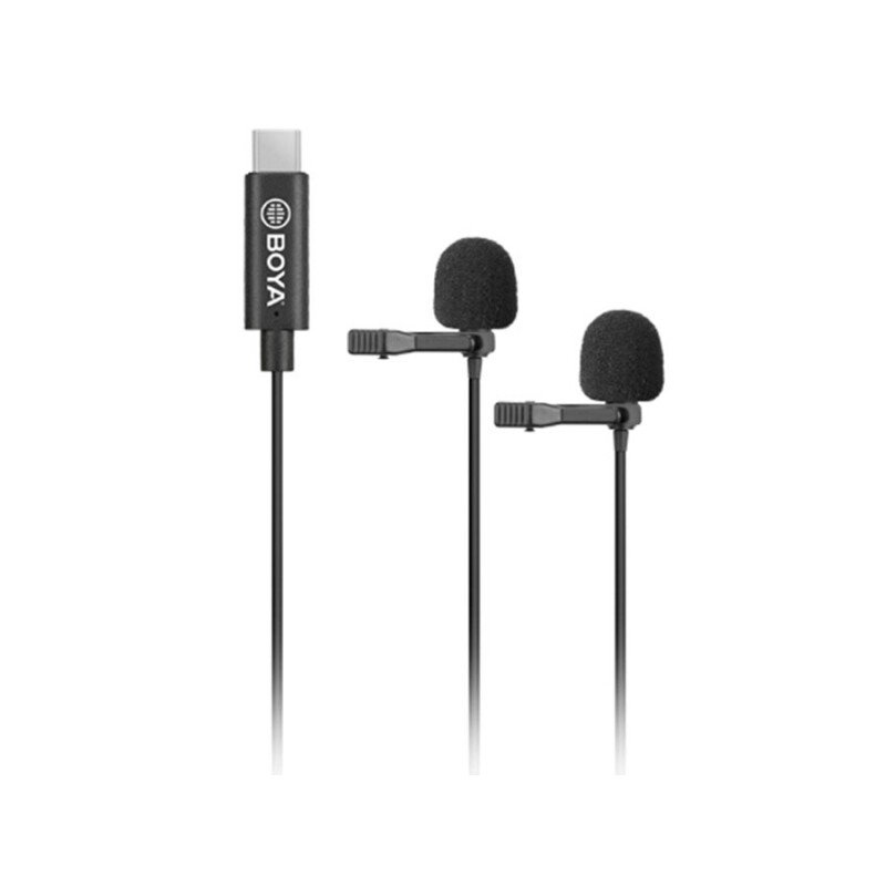 میکروفون تایپ سی بویا BOYA BY-M3D Digital Dual-Head Microphones