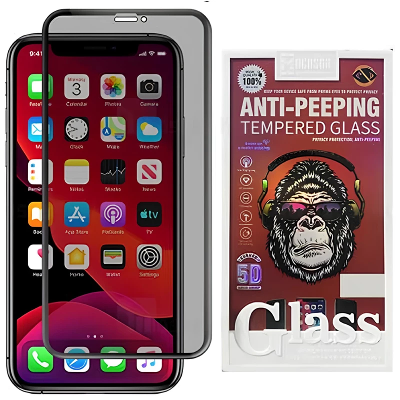 گلس پرایوسی تمام چسب آیفون 12 و 12 پرو موکوسون Anti-Peeping