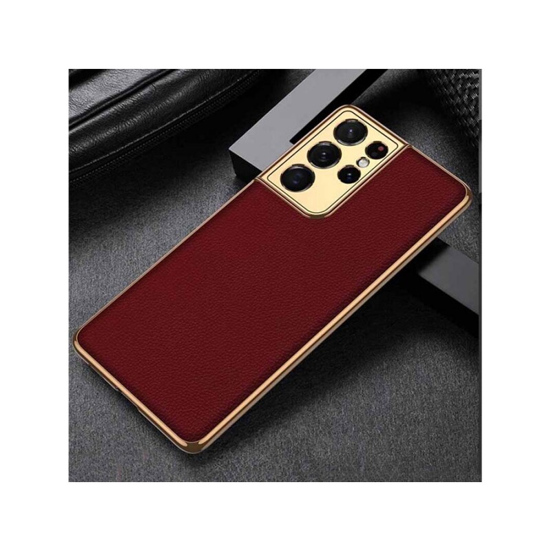 قاب محافظ طرح چرم سامسونگ GKK Mysterious Leather Case Samsung S21 Ultra