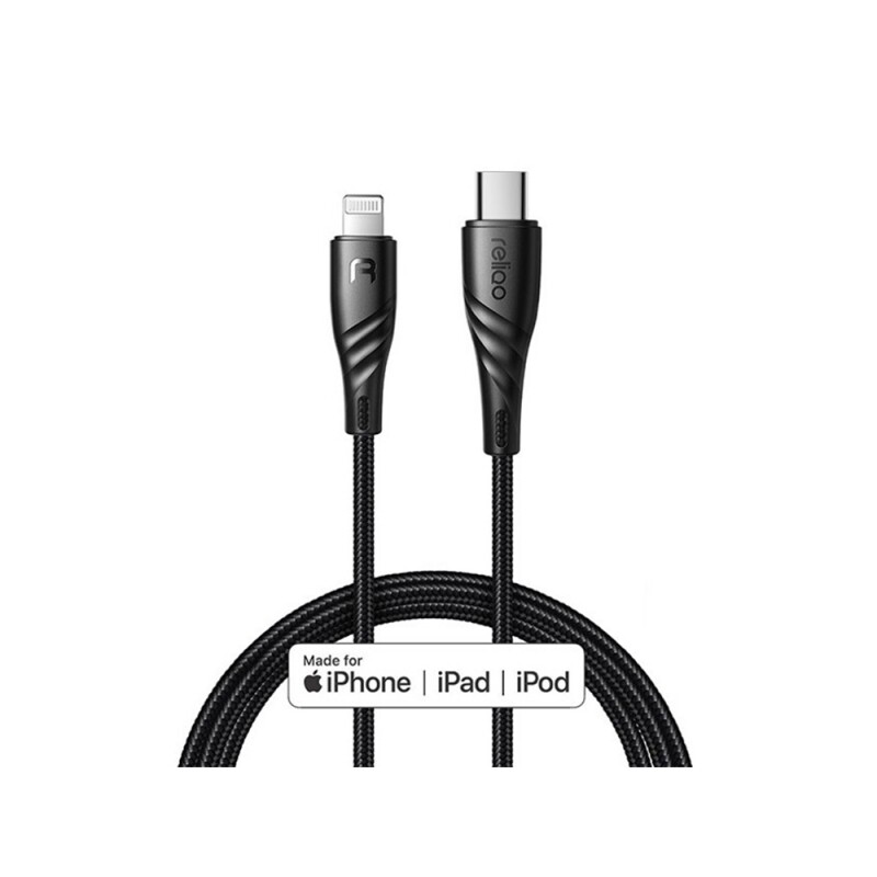 کابل شارژ و انتقال داده تایپ سی به لایتنینگ رلیکو Reliqo MFI Type-c to Lightning PD Cable 1.2M RCA-625