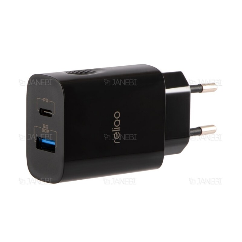 شارژر دیواری 2 پورت سریع رلیکو Reliqo RCH-02 18w PD Quick Charger