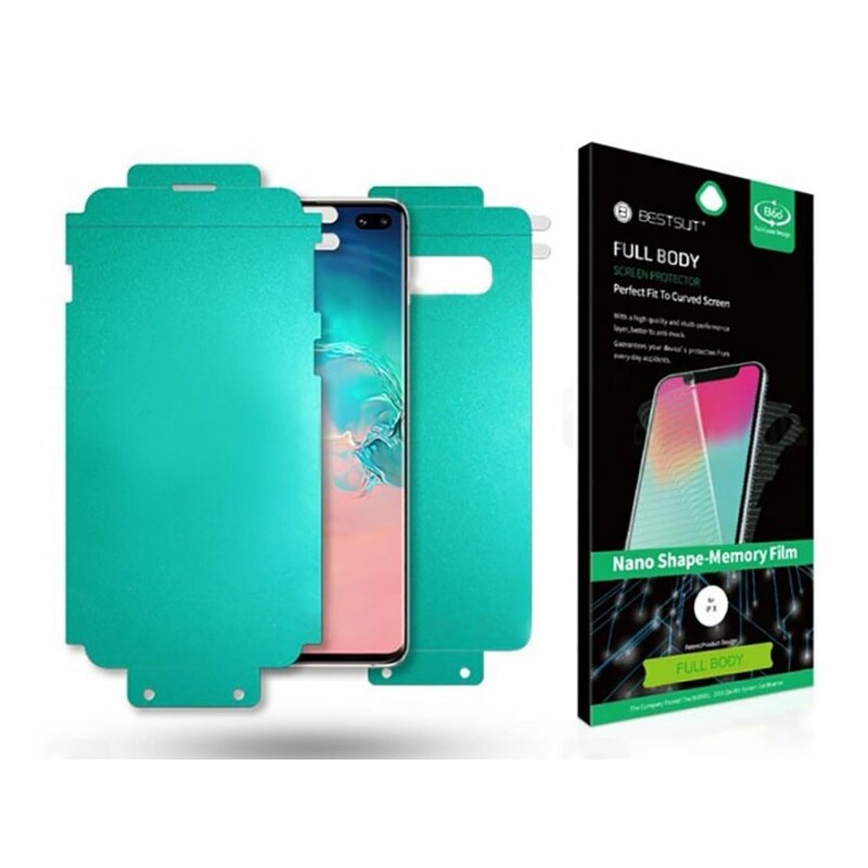 محافظ صفحه نمایش پشت و رو نانو سامسونگ Bestsuit Nano Shape Memory Full Body Protector Samsung Galaxy S10 Plus