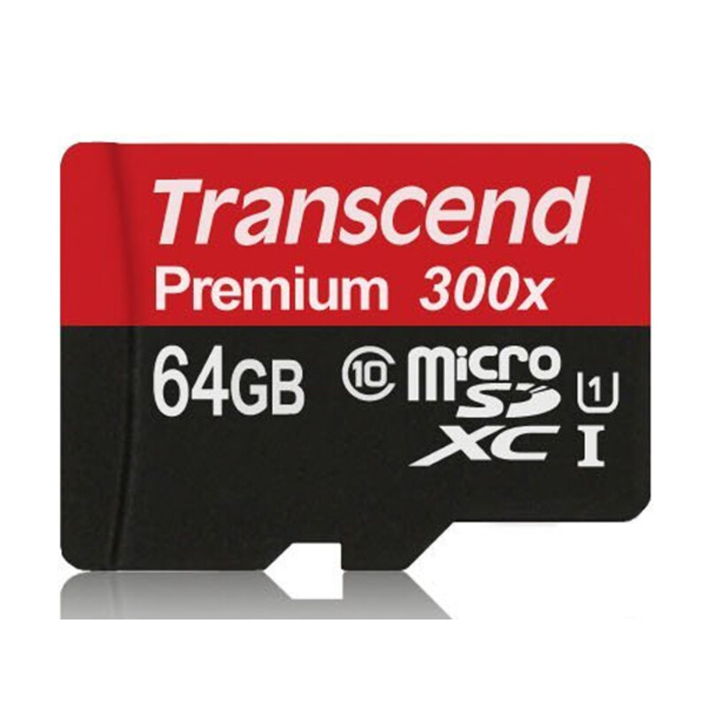 رم میکرو اس‌دی 64 گیگابایت Transcend Class 10 Premium 300X