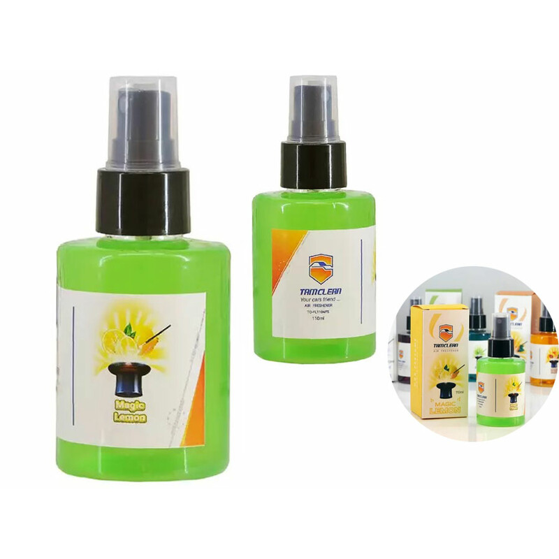 اسپری خوشبوکننده لیمویی 110 میلی لیتر تام کلین Tom Clean deodorizing spray magic lemon model