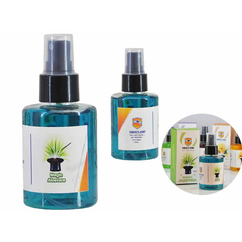اسپری خوشبو کننده خودرو آلوئه ورا 110 میلی لیتری تام کلین tom klein magic aloe vera car air freshener spray tc-fl110nas