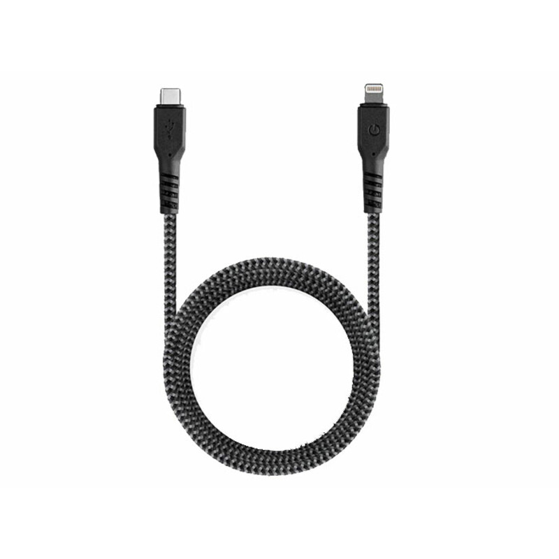 کابل شارژ و انتقال داده تایپ سی به لایتنینگ انرژیا Energea Fibratough Cable Type-C to Lightning 1.5M