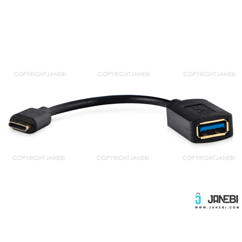 کابل تبدیل یو اس بی به تایپ سی BAFO USB 3.0 Type-C Male to Type-A Female OTG Cable BF-H389 0.15m