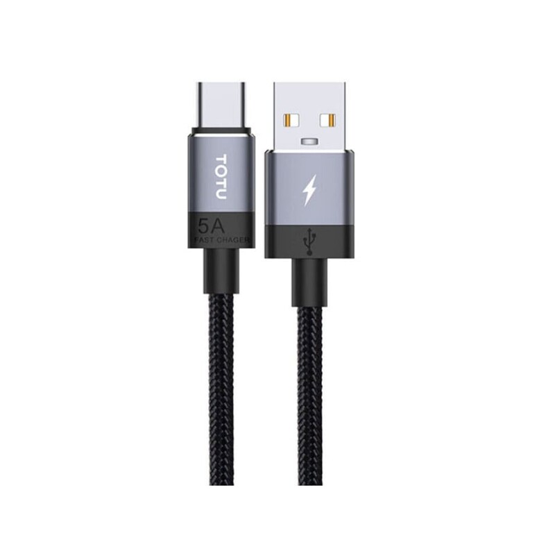 کابل شارژ سریع و انتقال داده تایپ سی توتو Totu Speedy BT-001 Type-C 5A Cable 1m