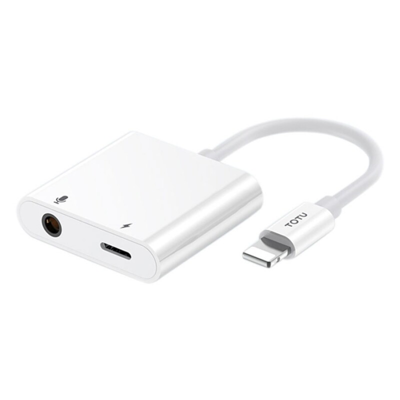 مبدل لایتنینگ به لایتنینگ و صدا توتو Totu EAUC-25 Glory IP to 3.5/ip Audio Charging Adapter