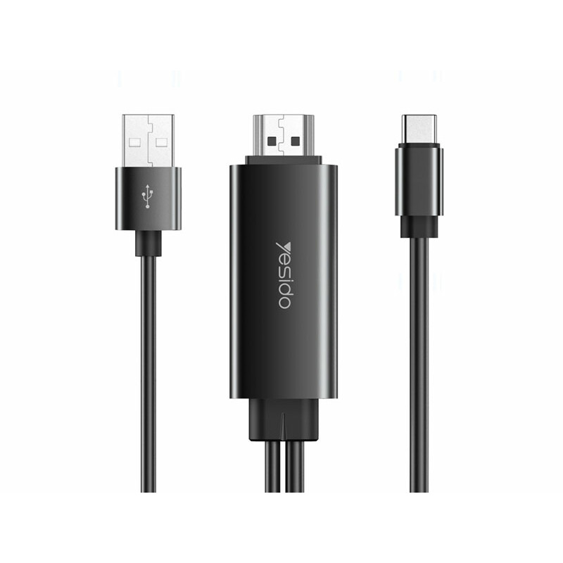 کابل تایپ سی به اچ دی ام آی یسیدو Yesido HM03 Type-C To Hdmi Adapter 1.8m