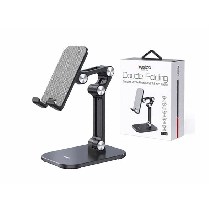 پایه نگه دارنده موبایل رومیزی یسیدو Yesido C104 Folding Desktop Stand Holder