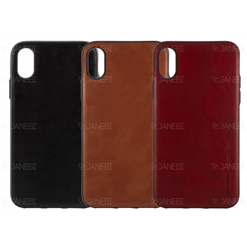قاب طرح چرم آیفون Huanmin Leather Case Apple iPhone X/XS