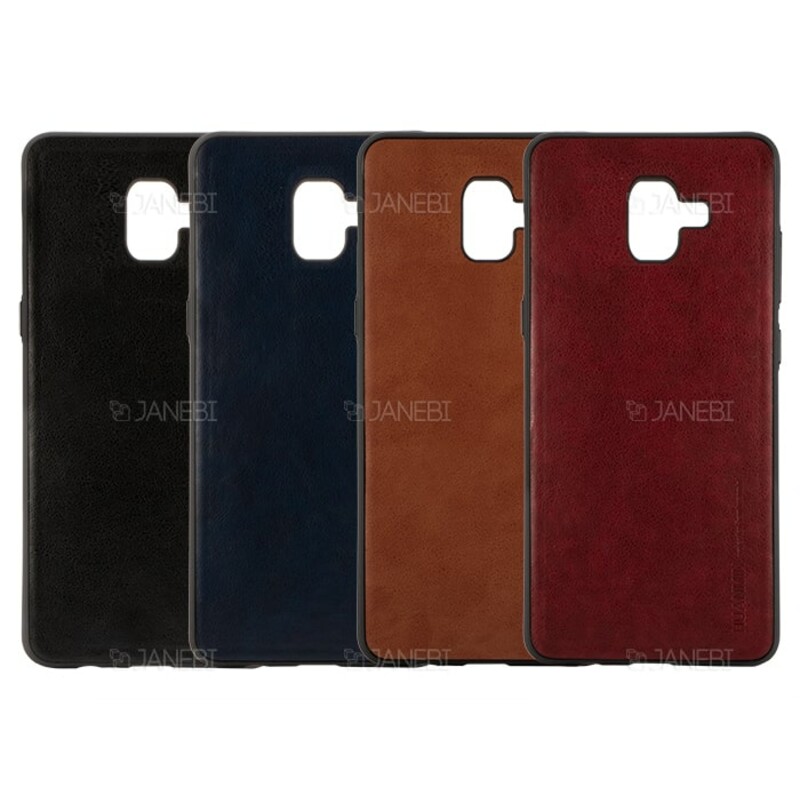 قاب طرح چرم سامسونگ Huanmin Leather Case Samsung Galaxy J6 Plus