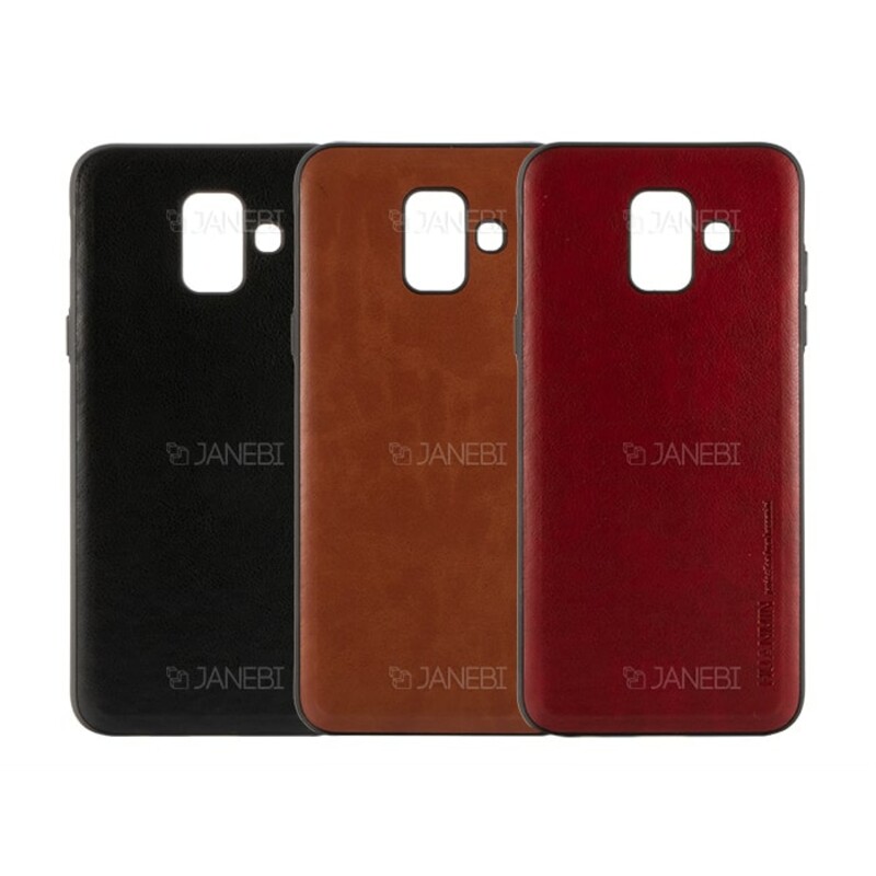 قاب طرح چرم سامسونگ Huanmin Leather Case Samsung Galaxy A6 2018