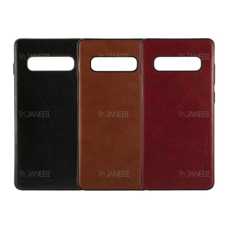 قاب طرح چرم سامسونگ Huanmin Leather Case Samsung Galaxy S10 Plus