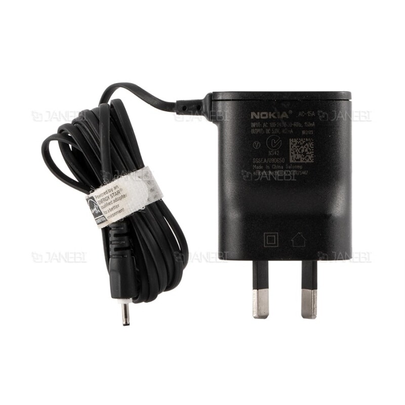 شارژر دیواری اصلی نوکیا Nokia Wall Charger AC-15A 2.0mm Small Pin