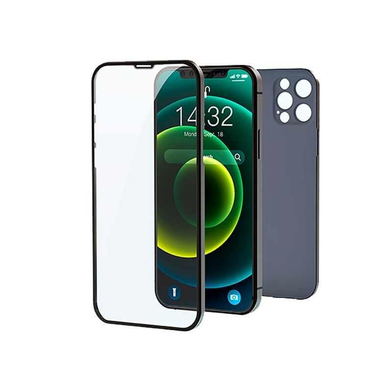 گلس و محافظ پشت 2 در 1 آیفون 13 پرو دویا Devia iphone 13 Pro 2 in 1 Ultra Thin Tempered Glass Protective Case