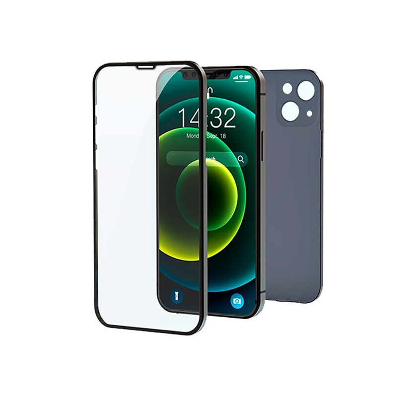 گلس و محافظ پشت 2 در 1 آیفون 13 دویا Devia iphone 13 2 in 1 Ultra Thin Tempered Glass Protective Case