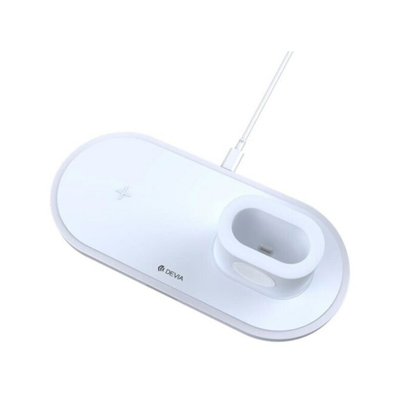 شارژر وایرلس سه تایی دویا Devia EA162 3in1 Wireless Charger 18W