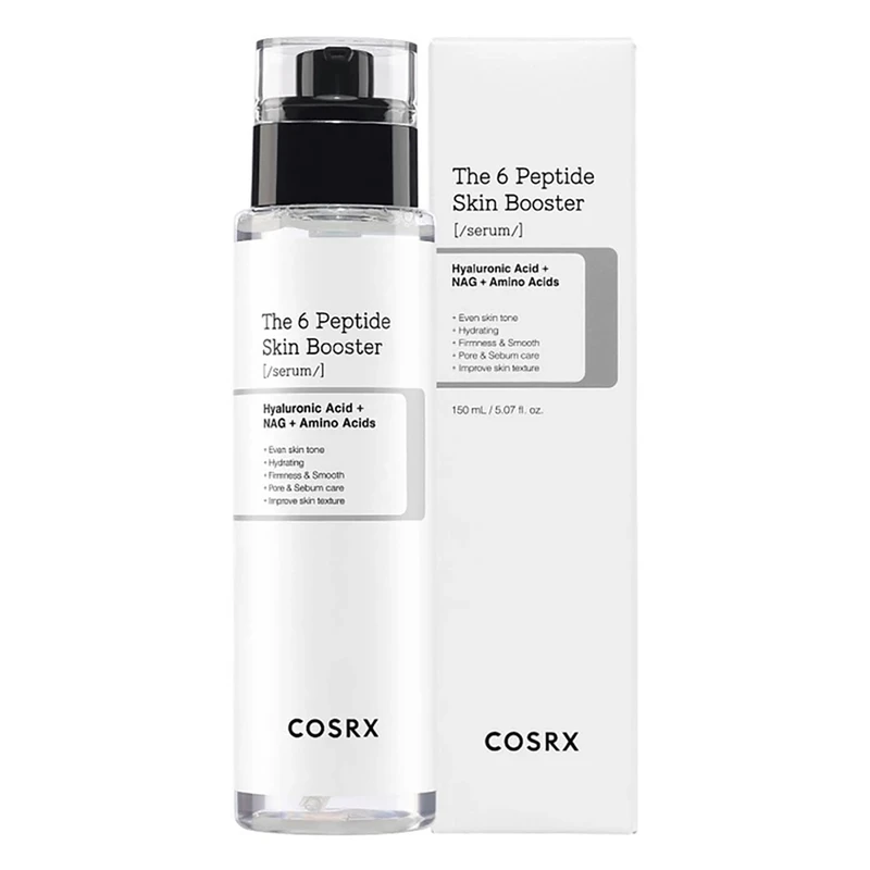 بوستر سرم آبرسان و تقویت کننده پپتیدی کوزارکس COSRX اصل مدل The 6 Peptide حجم 150ml