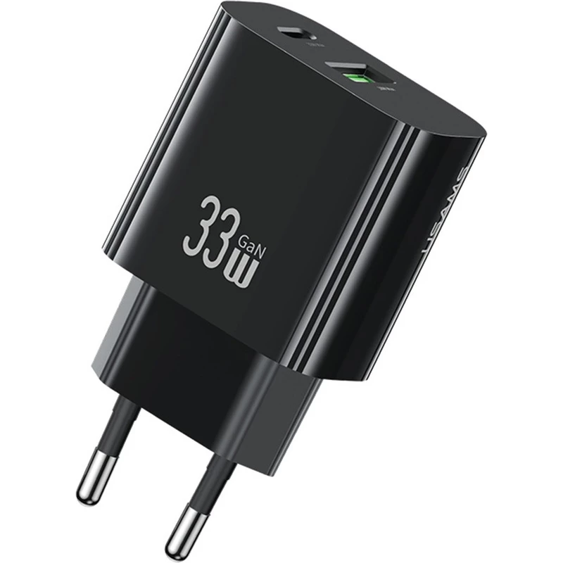 شارژر دیواری یوسامز USAMS مدل CC317 توان 33 وات دو پورت