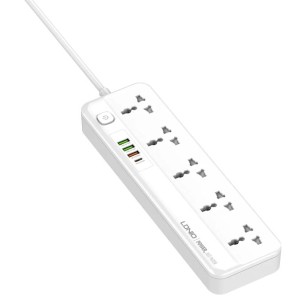 چند راهی برق ۵ سوکت، 3 یو اس بی و 1 تایپ سی الدنیو LDNIO SC5415 Power Strip With USB Port