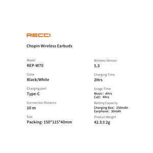 هندزفری بلوتوث رسی مدل Recci REP- W70