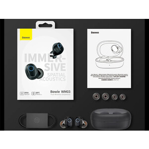 هندزفری بلوتوث بیسوس BASEUS Bowie WM03 True Wireless Earphones NGTW330302