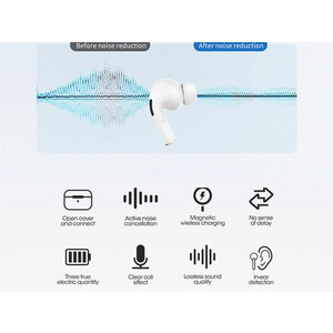 خرید ارزانترین هندزفری بی سیم استریو رسی Recci G500 pro wireless earbuds MagSafe wireless charging ANC