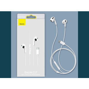 هندزفری سیمی تایپ سی بیسوس Baseus Encok Type-C in-ear Wired Earphone NGCR010002