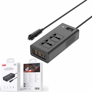 اینورتر فندکی خودرو ایکس او XO مدل CZ027 توان 200 وات