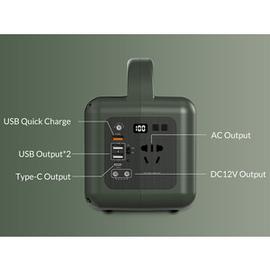 قیمت اینورتر و پاور بانک قابل حمل اوریکو با ظرفیت کل 39000 میلی آمپر ساعت ORICO-PB120-1A4U Portable Power Station 120W