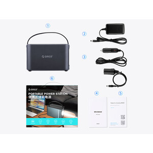 خرید اینورتر و پاور بانک قابل حمل اوریکو با ظرفیت 43500 میلی آمپر ساعتORICO-PA120-1A4U Portable Power Station（120W）