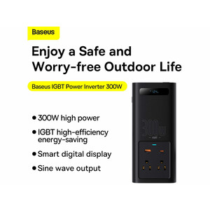 خرید اینورتر برق 110 ولت بیسوس Baseus IGBT Power Inverter 300W CGNB010001