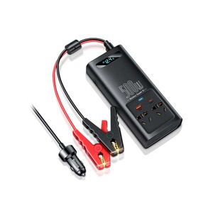 اینورتر و شارژر فندکی فست شارژ ماشین تایپ سی چند کاره 500 واتی بیسوس CGNB000101