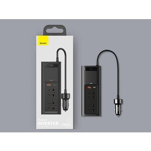 قیمت شارژر فندکی و چند راهی بیسوس BASEUS CAR CHARGER IN-CAR INVERTER 150W (CRNBQ-A01)