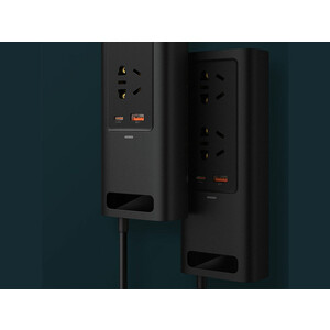 شارژر و اینورتر بیسوس BASEUS CAR CHARGER IN-CAR INVERTER 150W (CRNBQ-A01)