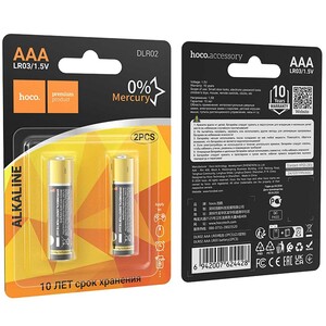 باتری نیم قلمی آلکالاین هوکو (2 عددی) Hoco DLR02 AAA LR03