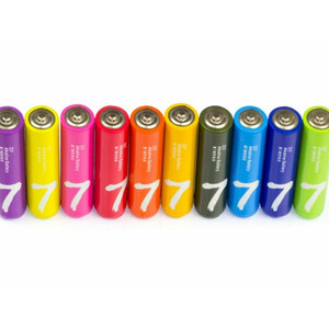باتری نیم قلمی رنگین کمانی شیائومی Xiaomi Rainbow AAA Battery Pack Of 10
