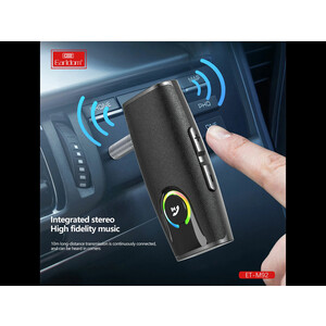 گیرنده بی سیم جک 3.5 میلی‌متری ارلدام EARLDOM ET-M92 BT 5.1 Transmitter and Receiver 2 in 1 Wireless 3.5mm
