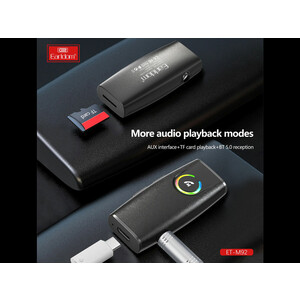 خرید گیرنده بلوتوثی جک 3.5 میلی‌متری ارلدام EARLDOM ET-M92 BT 5.1 Transmitter and Receiver 2 in 1 Wireless 3.5mm