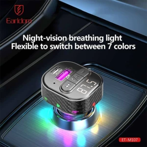 قیمت شارژر فندکی فست شارژ ماشین تایپ سی و اف‌ام‌پلیر بلوتوثی ارلدام