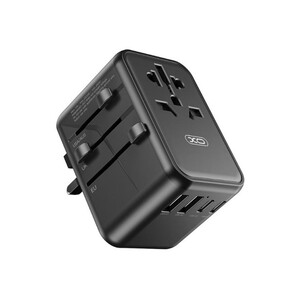 تبدیل پریز برق چندکاره و شارژر دیواری مسافرتی دو سوکت و دو یو اس بی و 3 تایپ سی ایکس او WL22